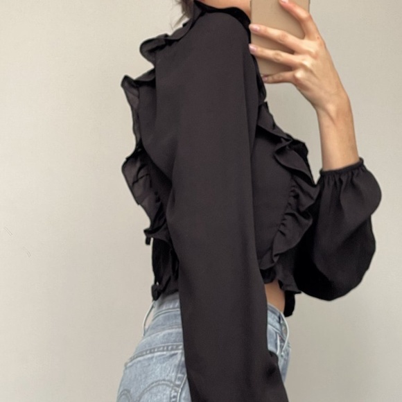 RUFFLE RODEO BLOUSE - Picture 3 of 4